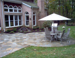 Brick and Natural Aggregate Patios 